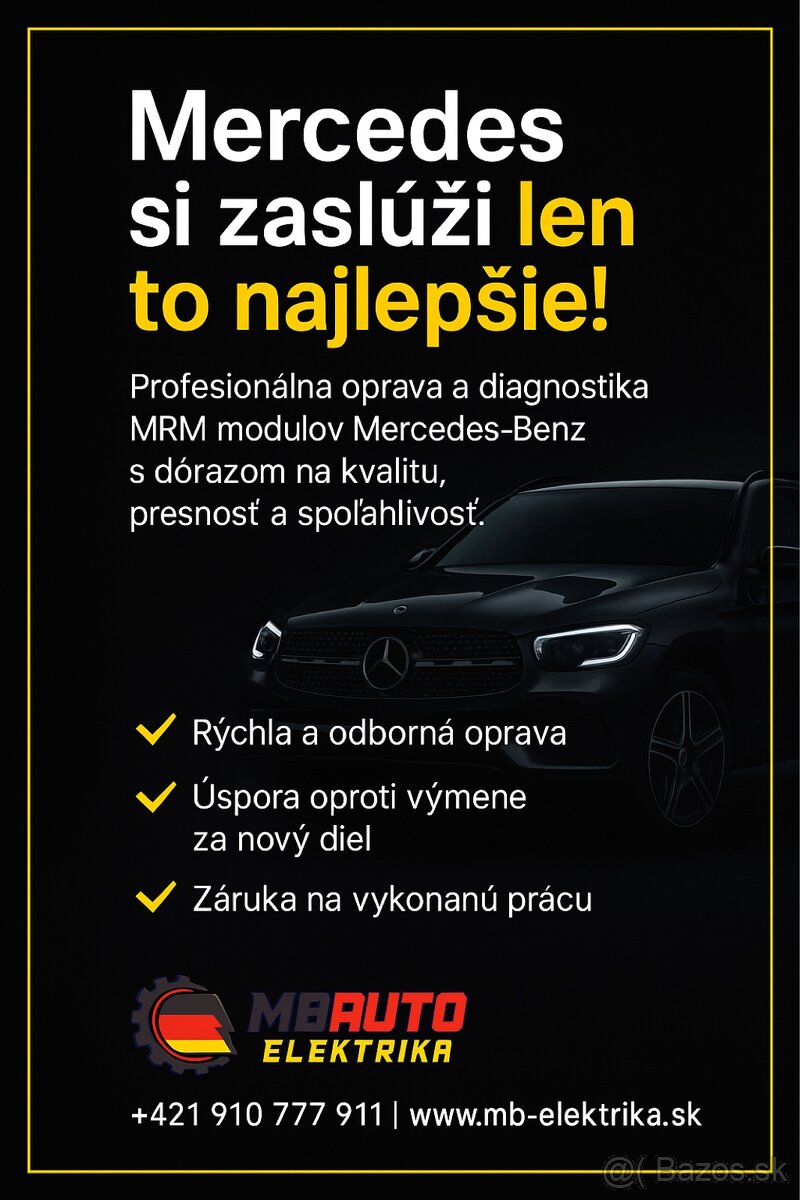 MRM jednotka Mercedes – Oprava / Bratislava