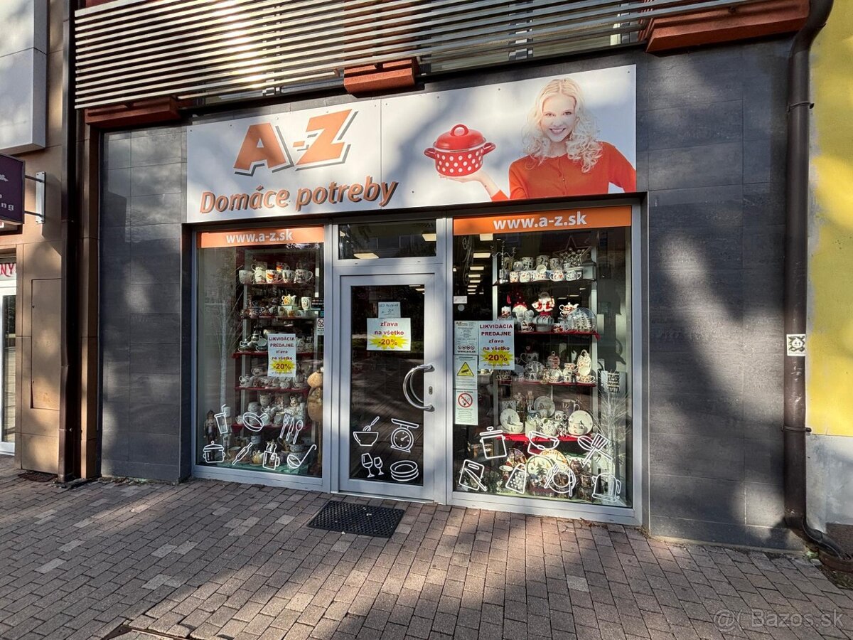 Na prenájom obchodný priestor s výkladom v centre mesta