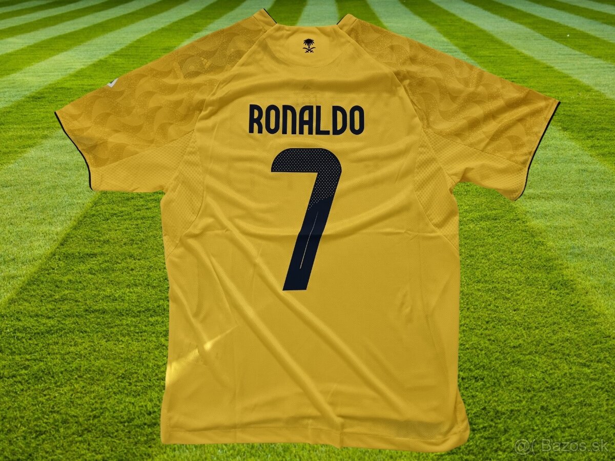 futbalový dres Ronaldo Al Nassr Authentic away 25/26 žltý -