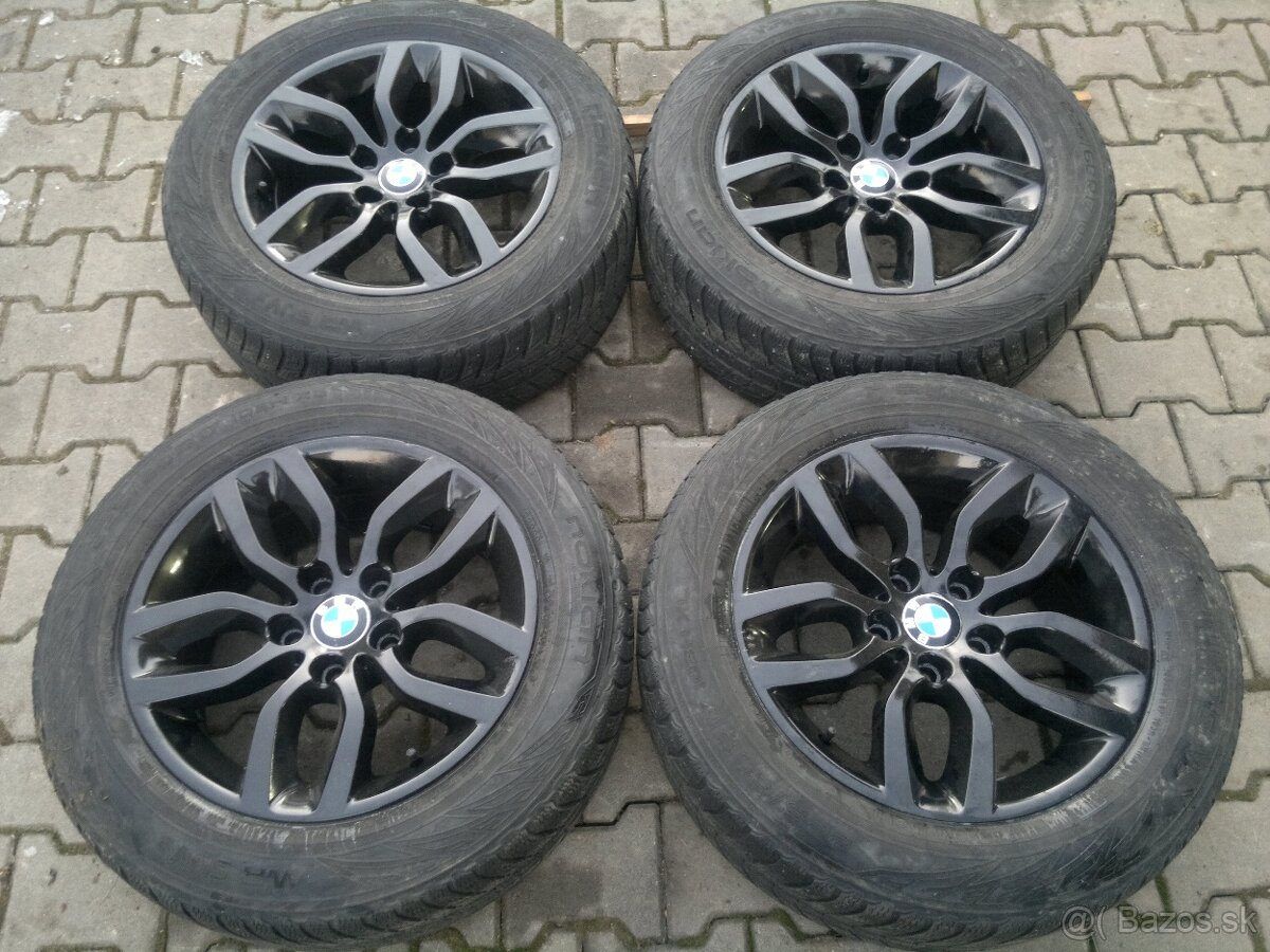 Elektrony BMW X3 BLACK 5x120 r17, zimne pneu. 225/60 R17