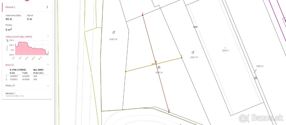 Pozemok do nájmu 2775 m2 blízko centra Banskej Bystrice