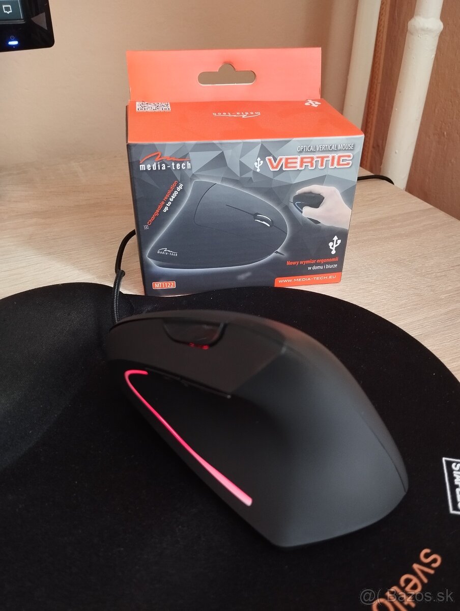 Vertikálna káblová optická myš Media-tech MT1122