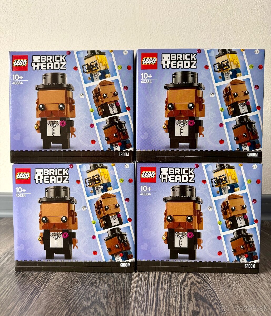 Lego 40384 Groom BrickHeadz Ženích - 4ks
