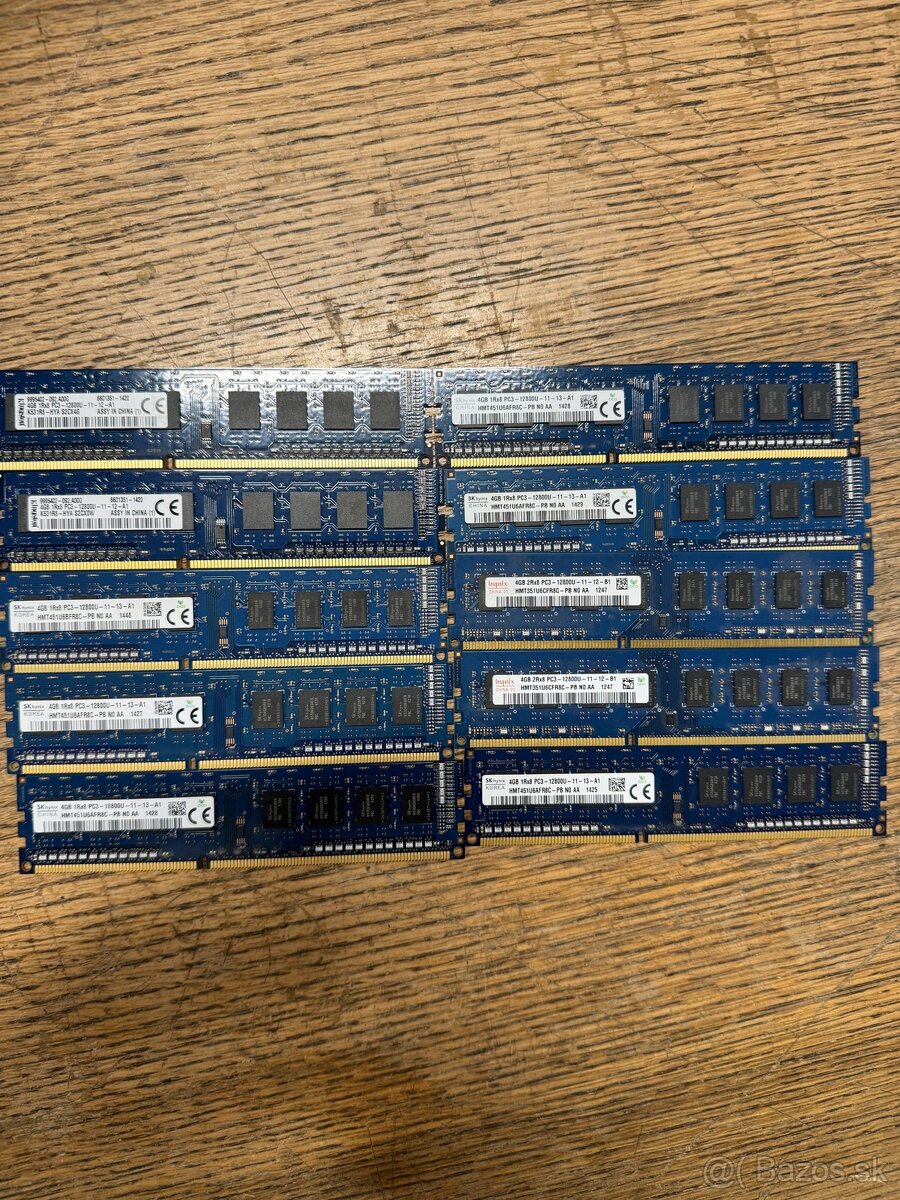 Pamäte DDR3 Ram 4GB 1600 MHz