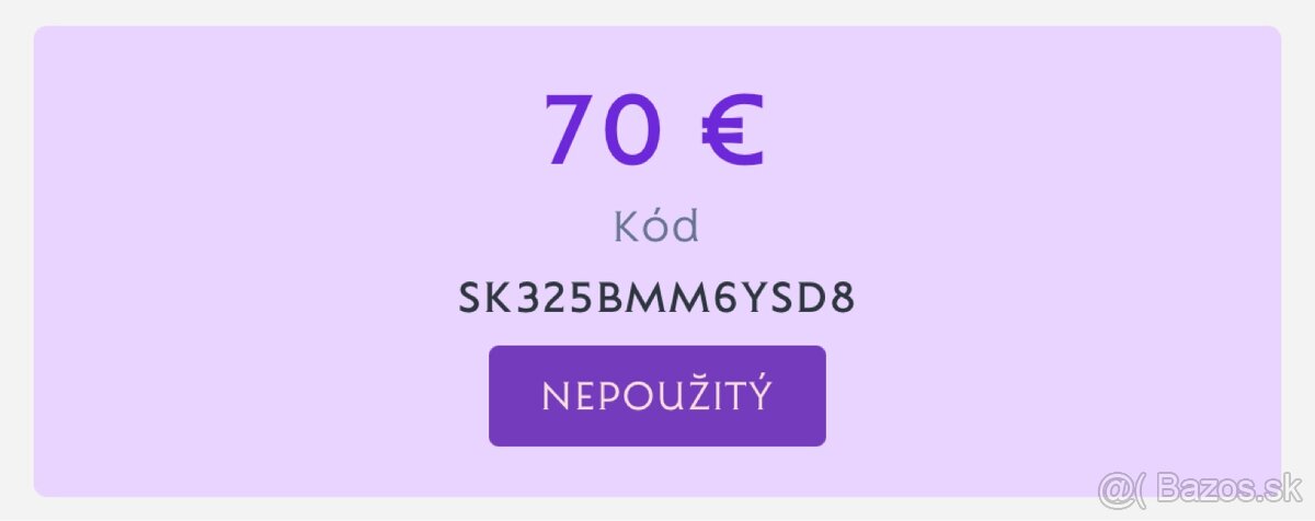 Využi, pokiaľ sa dá❗️Dajana Rodriguez poukaz 70€