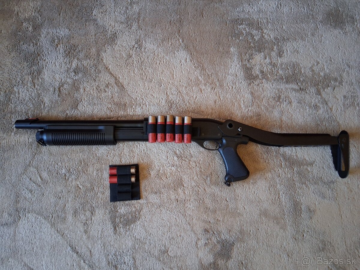 Brokovnica M870 - ABS, krátká, sklopná pažba
