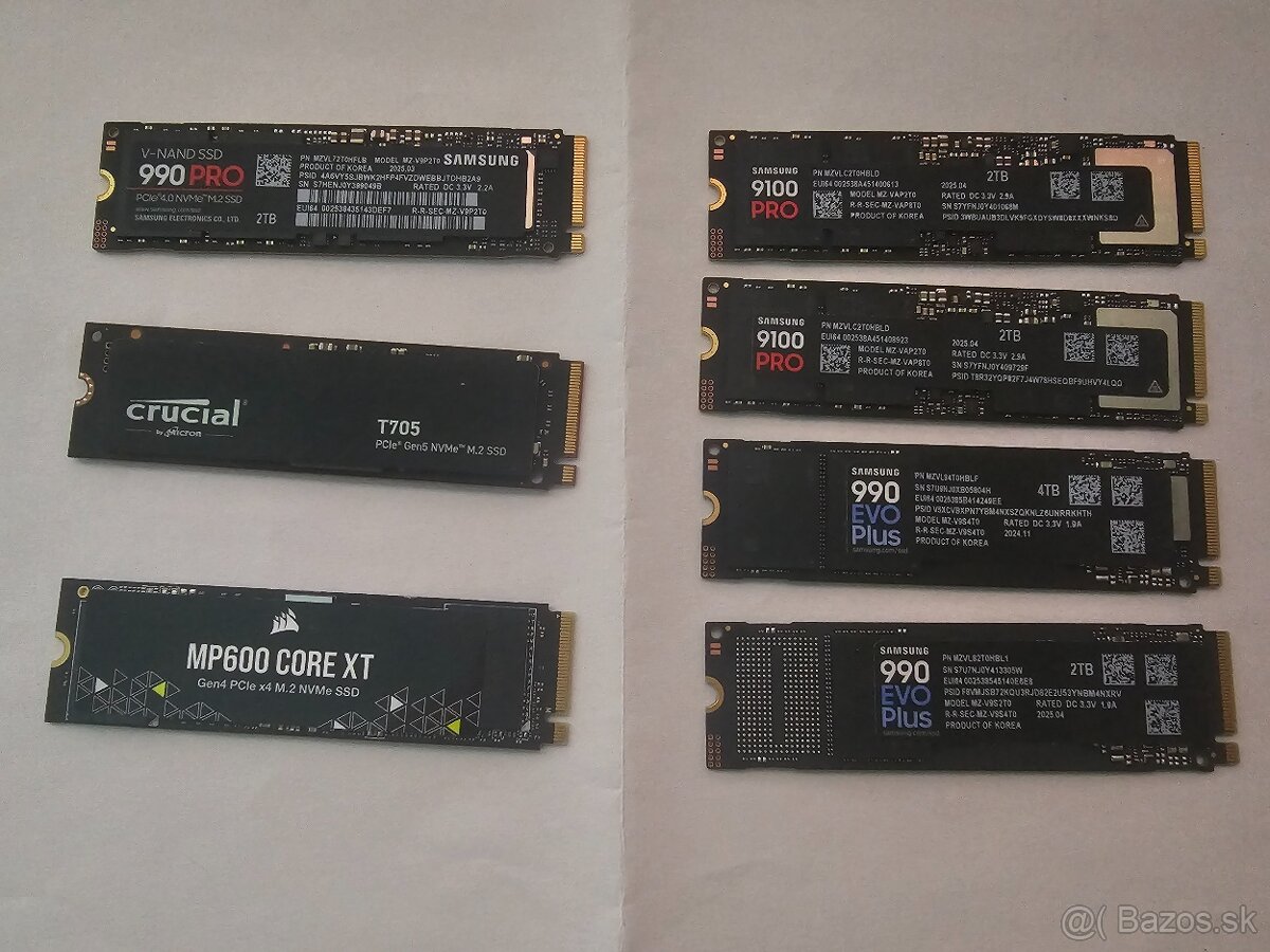 SSD M2 NVMe disky