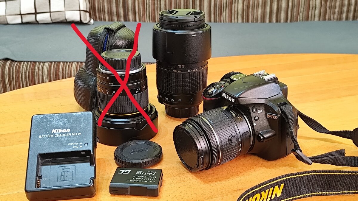 NIKON D3300 + 2 OBJEKTÍVY