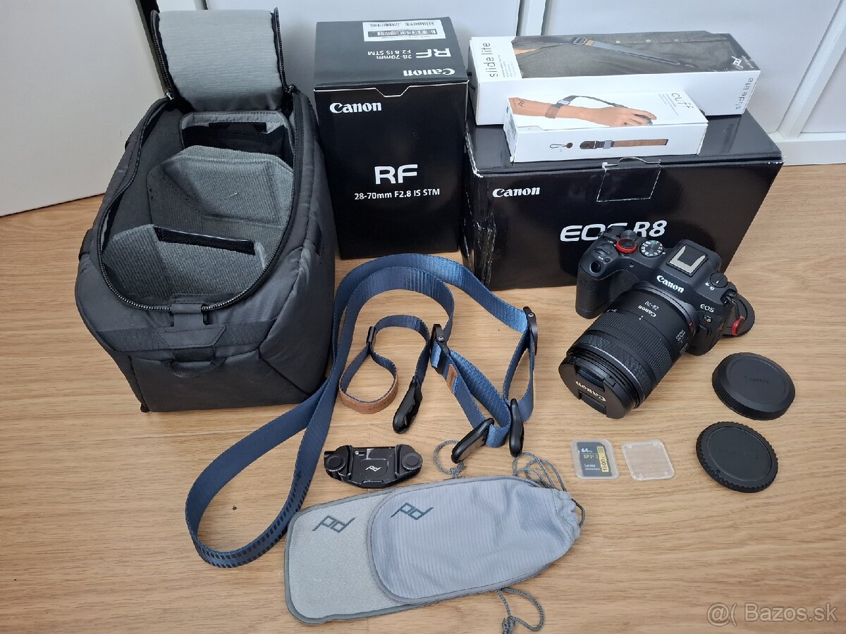 Predam Canon R8 + objektív a príslušenstvo