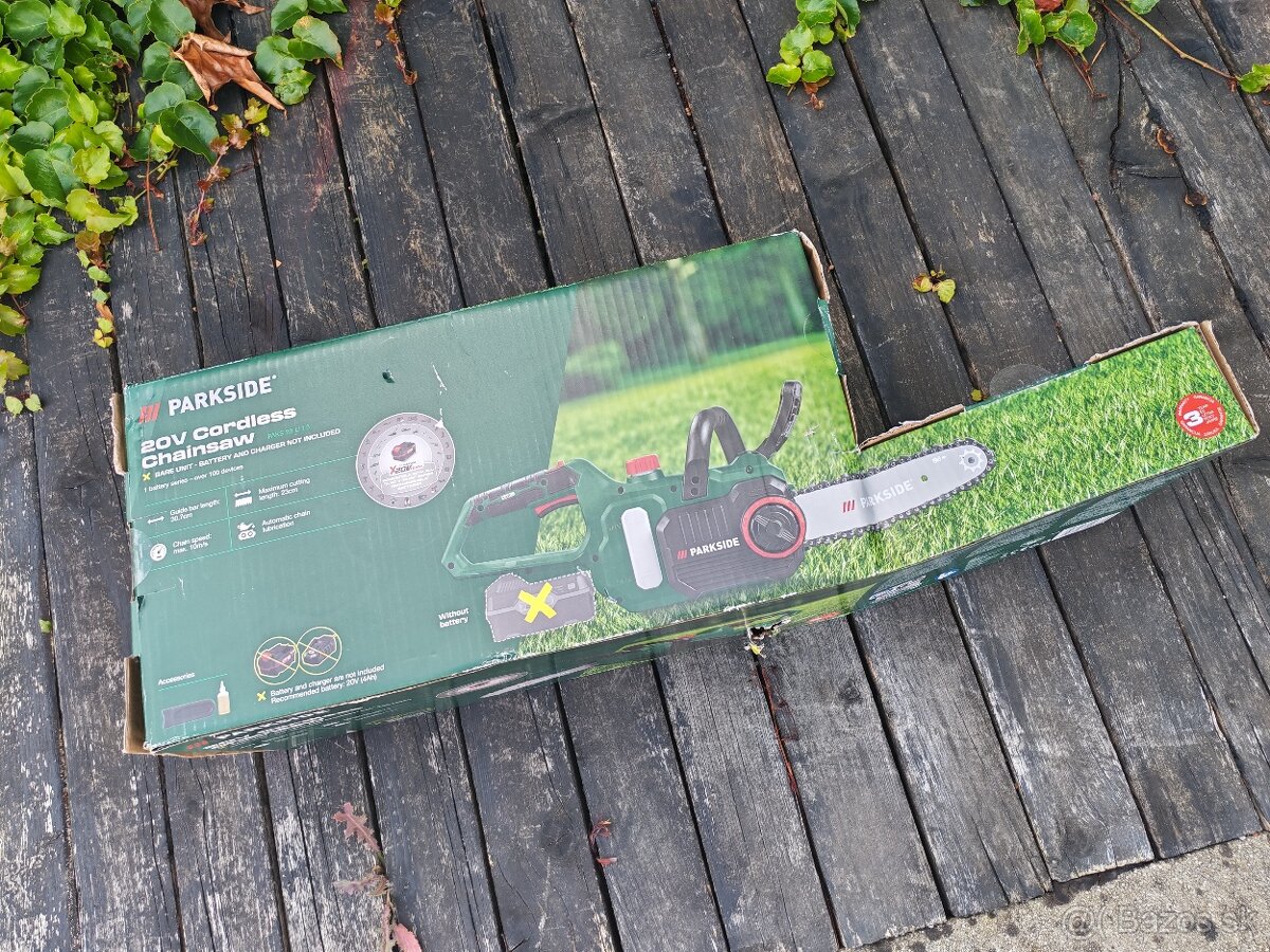 PARKSIDE® Aku reťazová píla PAKS 20-Li E5