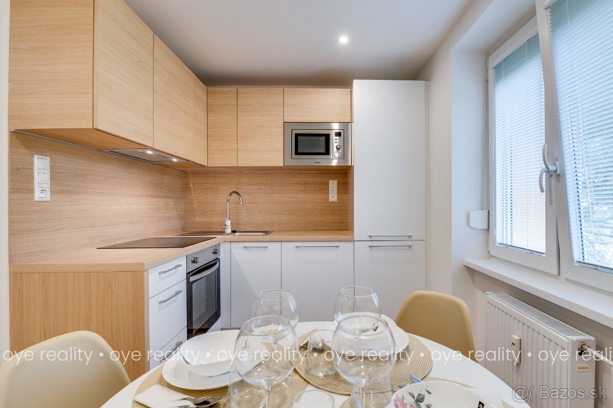 Moderný, čerstvo zrekonštruovaný 1-izbový byt na prenájom v