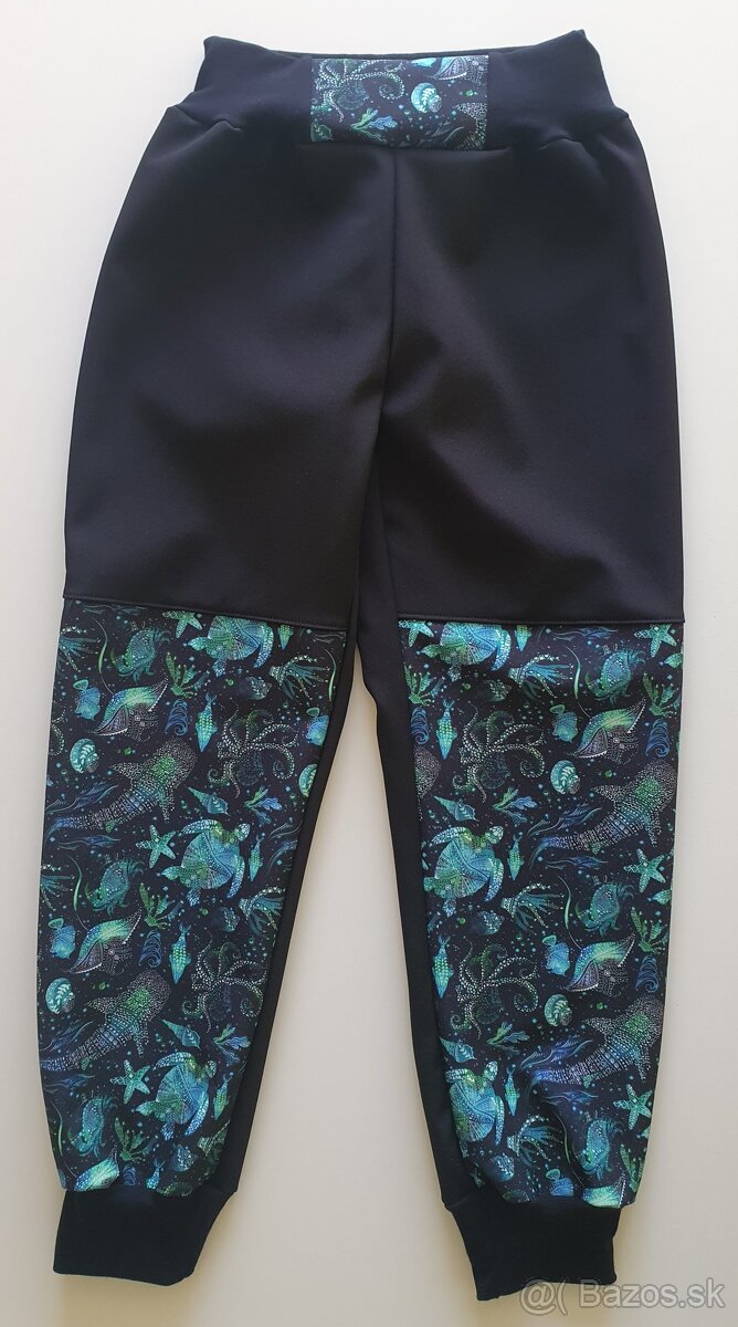 Softshell nohavice morský motiv