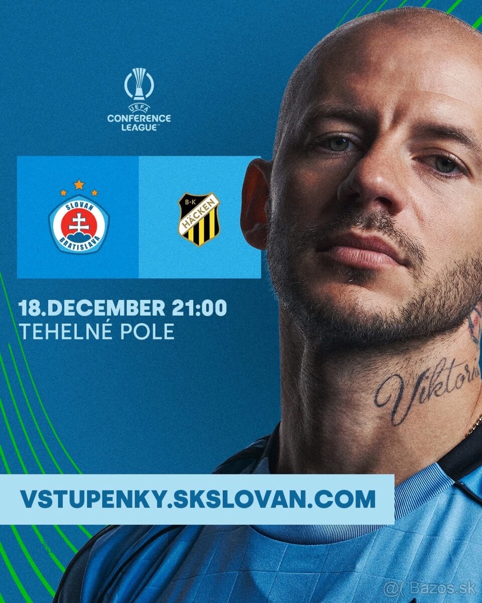 Predám 1 vstupenku na SLOVAN - HACKAN