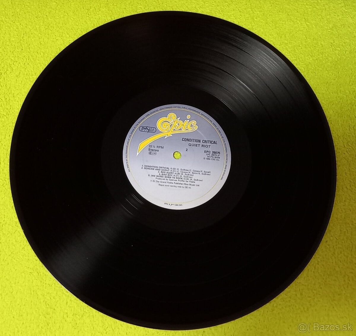 QUIET RIOT Condition Critical