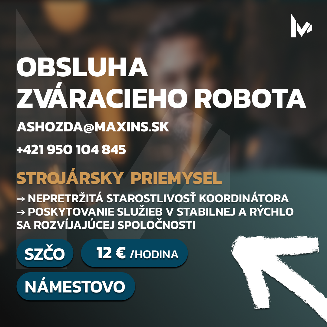 Operátor zváracieho robota | stabilná práca | TPP (p125)