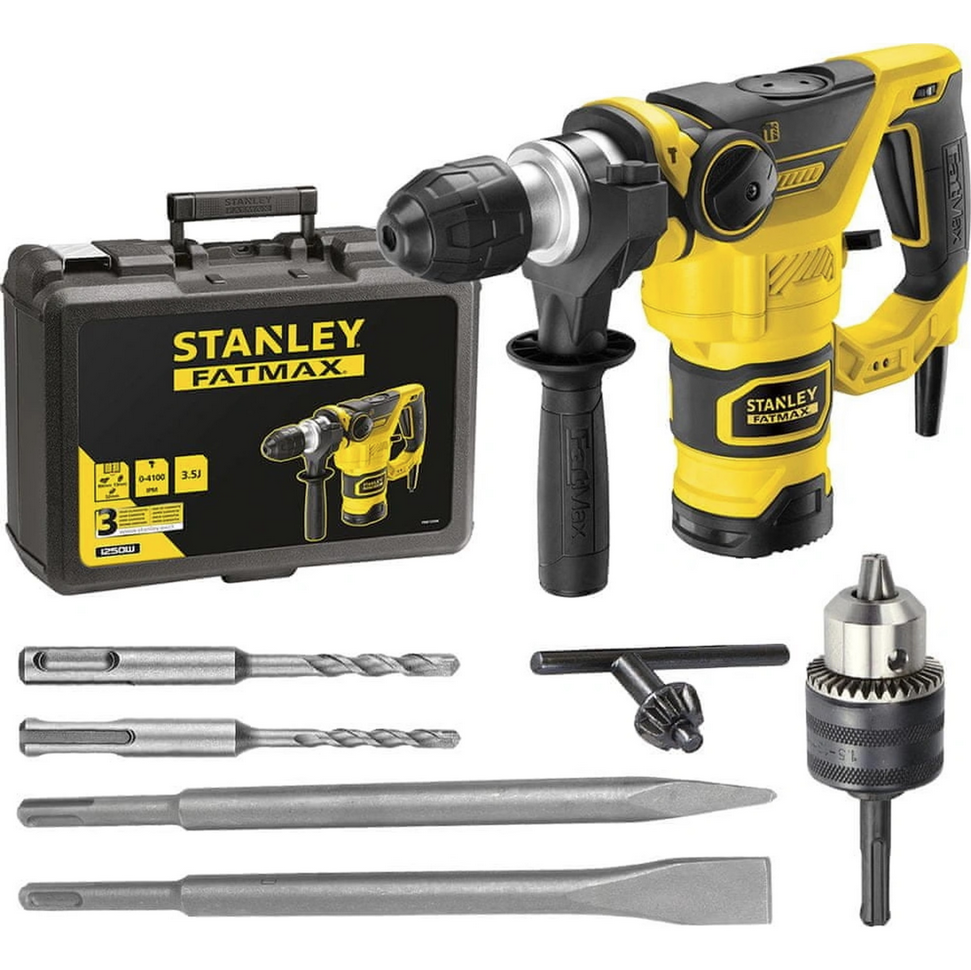 Vŕtacie kladivo Stanley FatMax FME1250K SDS-Plus 1250W 3,5J