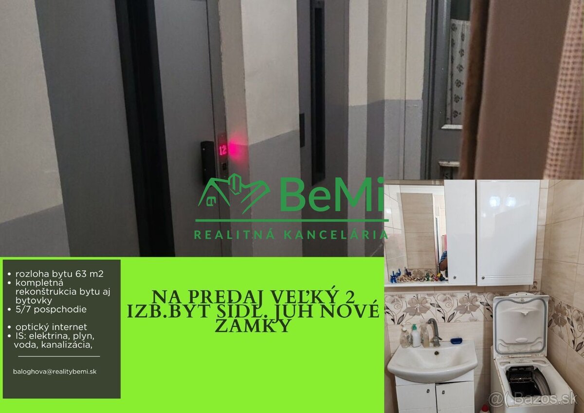 2 izb byt sidlisko JUH Nové zámky 031-113-EVBA