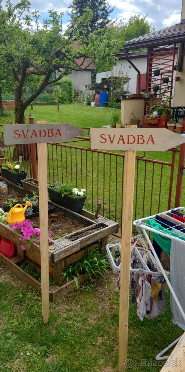 Nerezova (antikorova) tabulka svadba