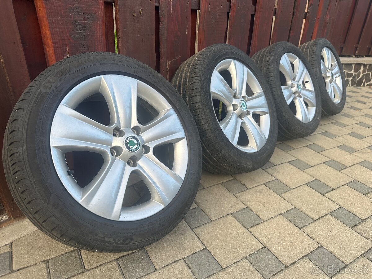 Elektróny škoda 5x112 R17 s pneu