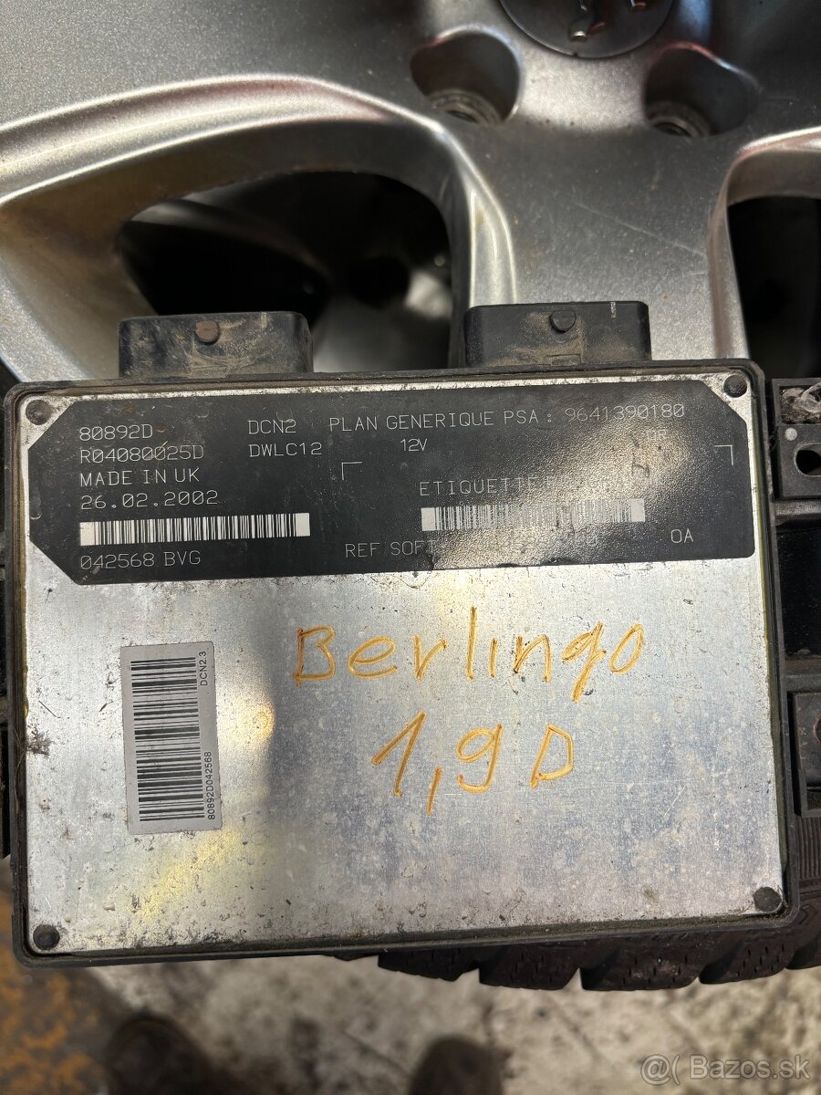 Riadiaca jednotka citroen berlingo 1,9 D