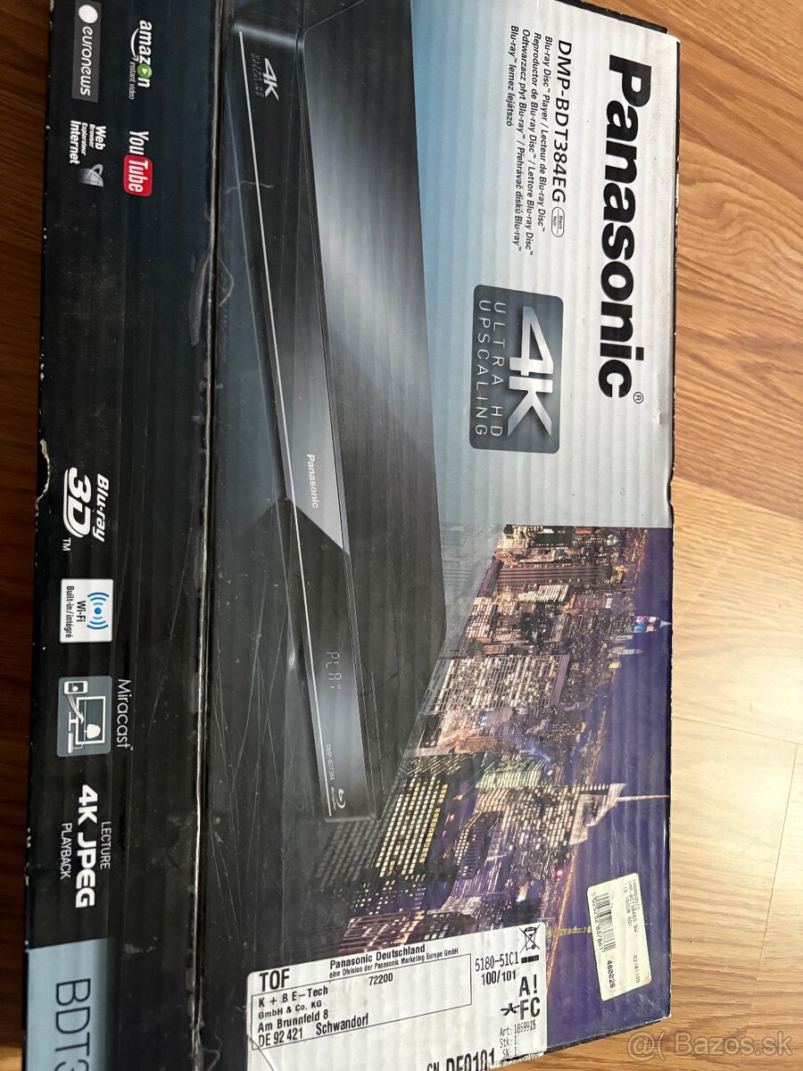 Panasonic blu ray disc player