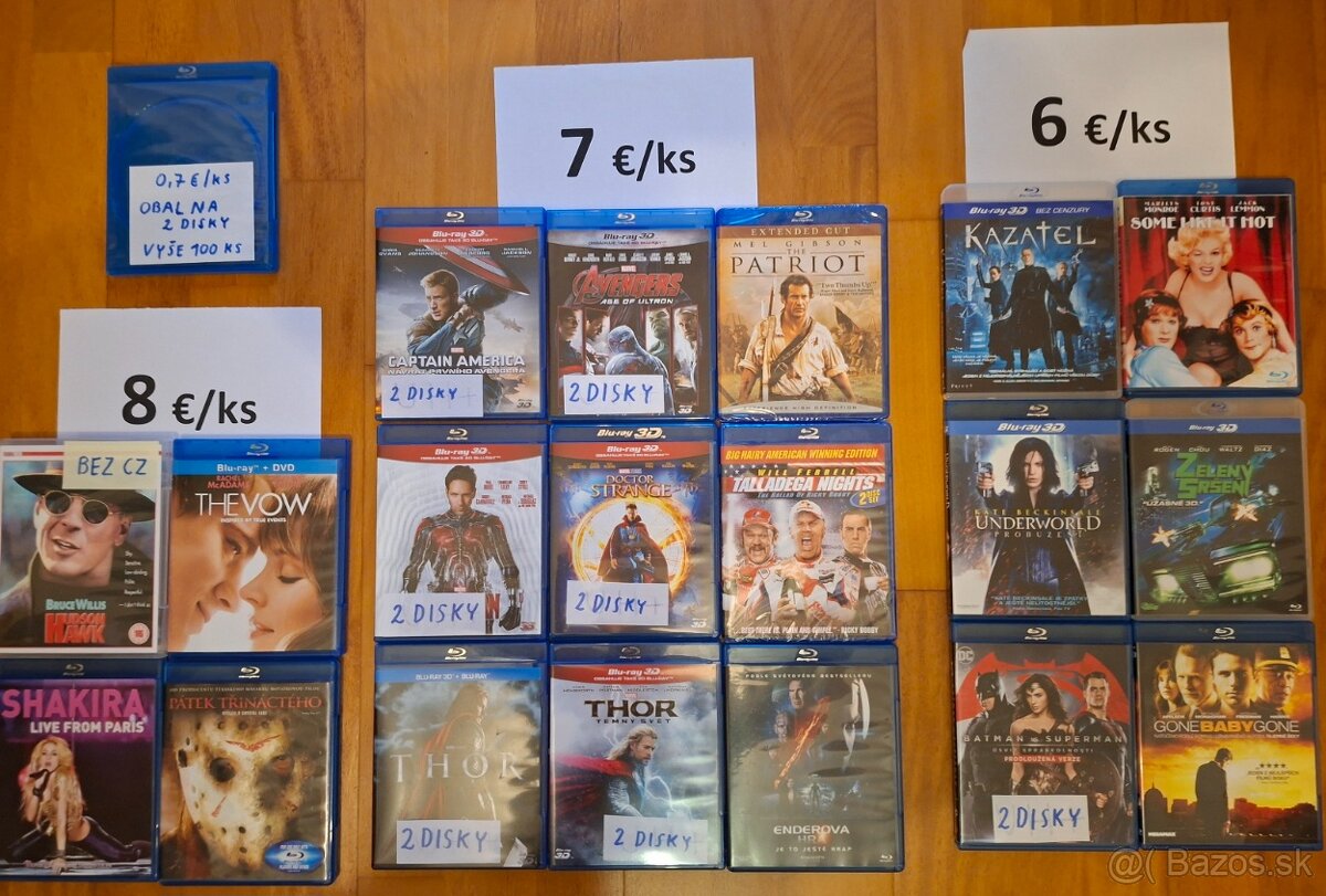 BluRay, Blu Ray, Blu-Ray filmy na predaj