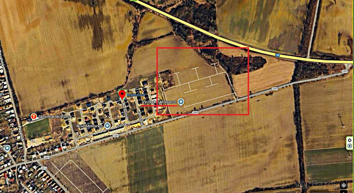 Stavebný pozemok Mokrance, 745m2, cca 21 km od Košíc