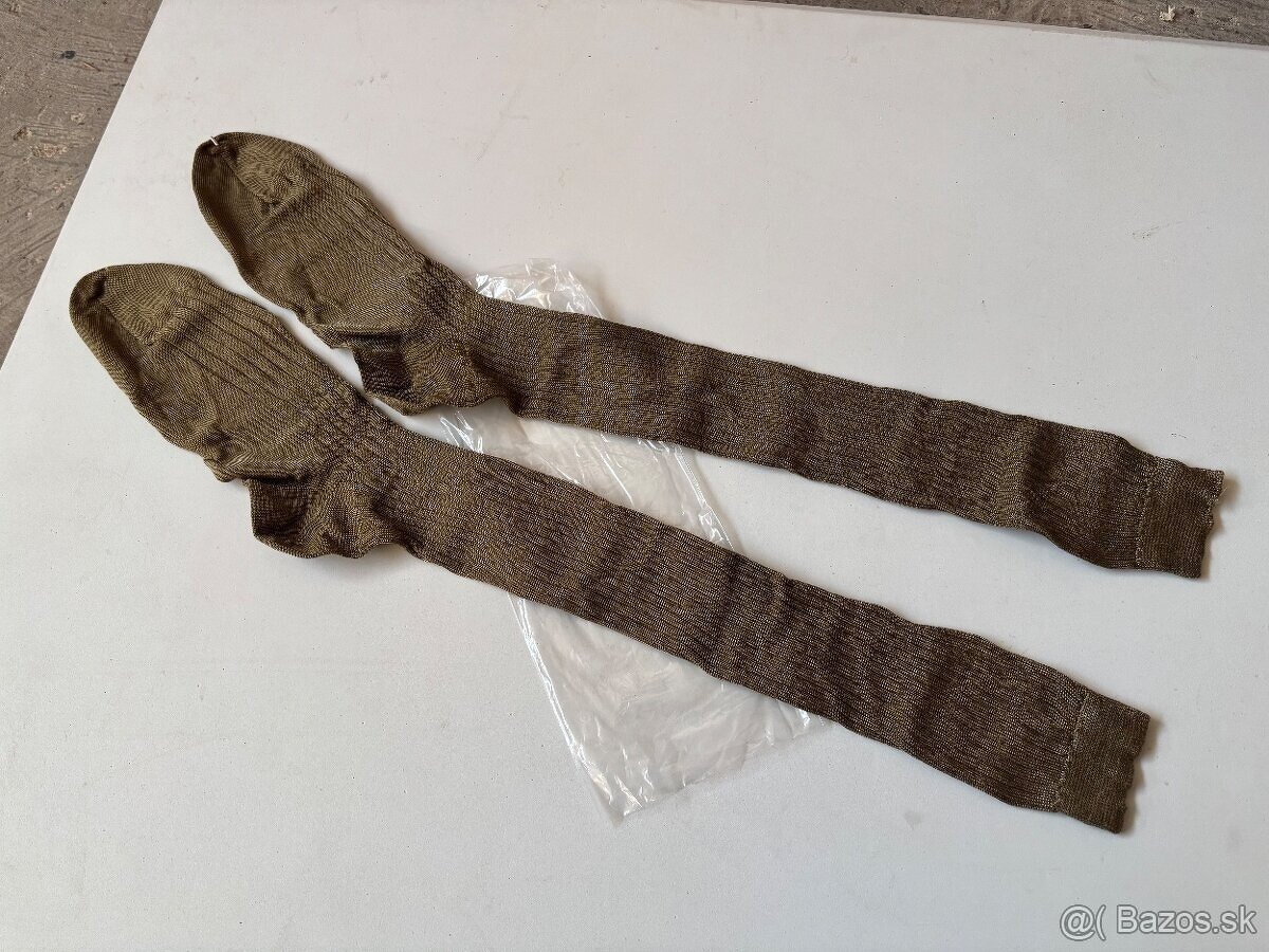 Vojenské podkolienky, ponožky ČSLA, originál, nové