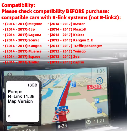 Mapy Renault R link 11.25 ročníky 2013-2017