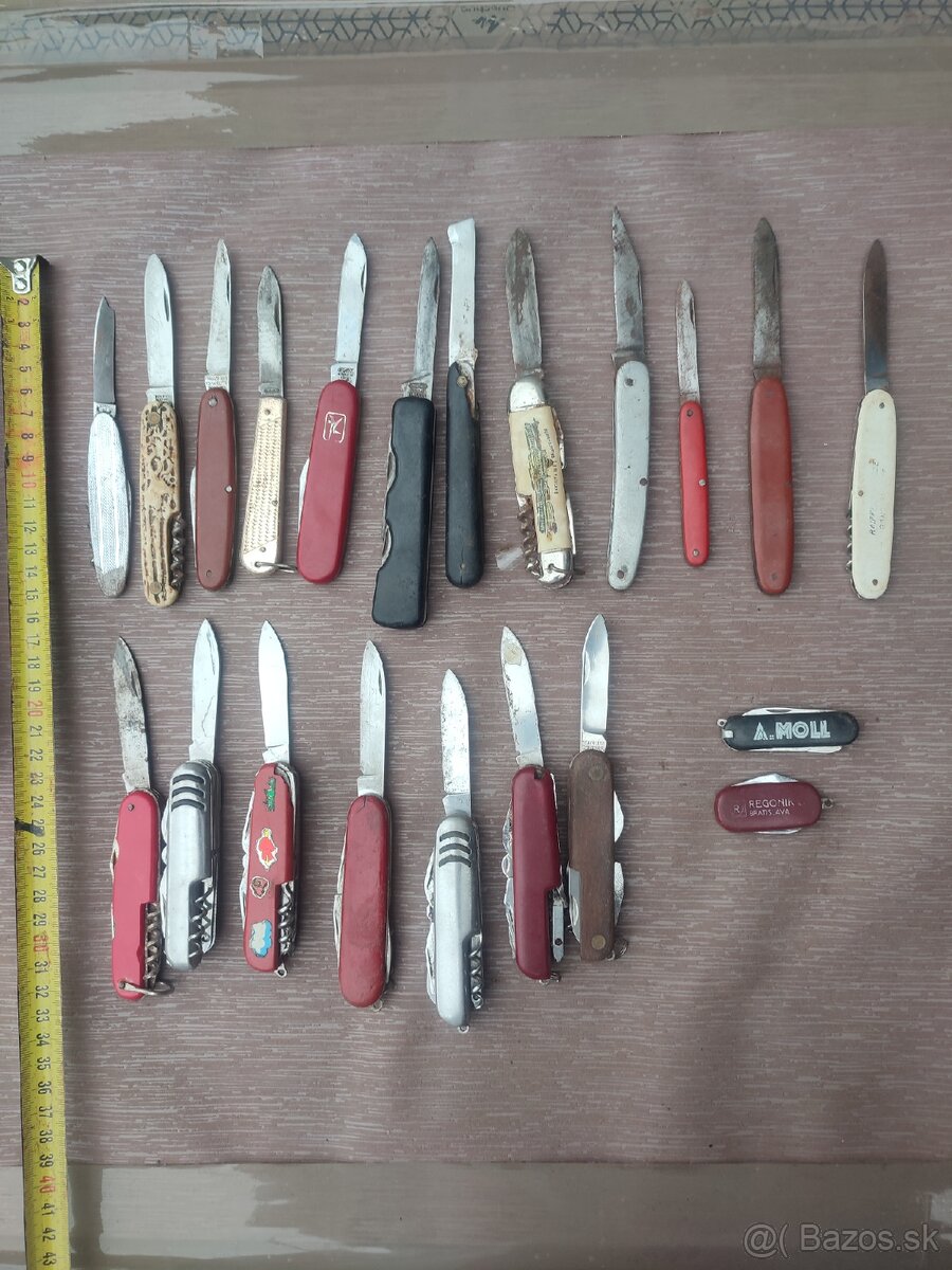 21ks Vreckové nože 60€ len spolu
