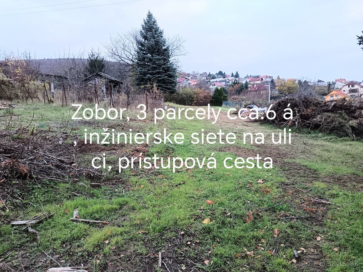 Predaj stavebného pozemku 1945 m2 Nitra Zobor