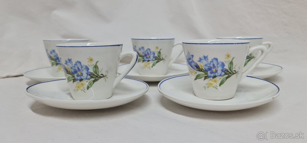 Šálky s podšálkami Ditmar Urbach Czechoslovakia