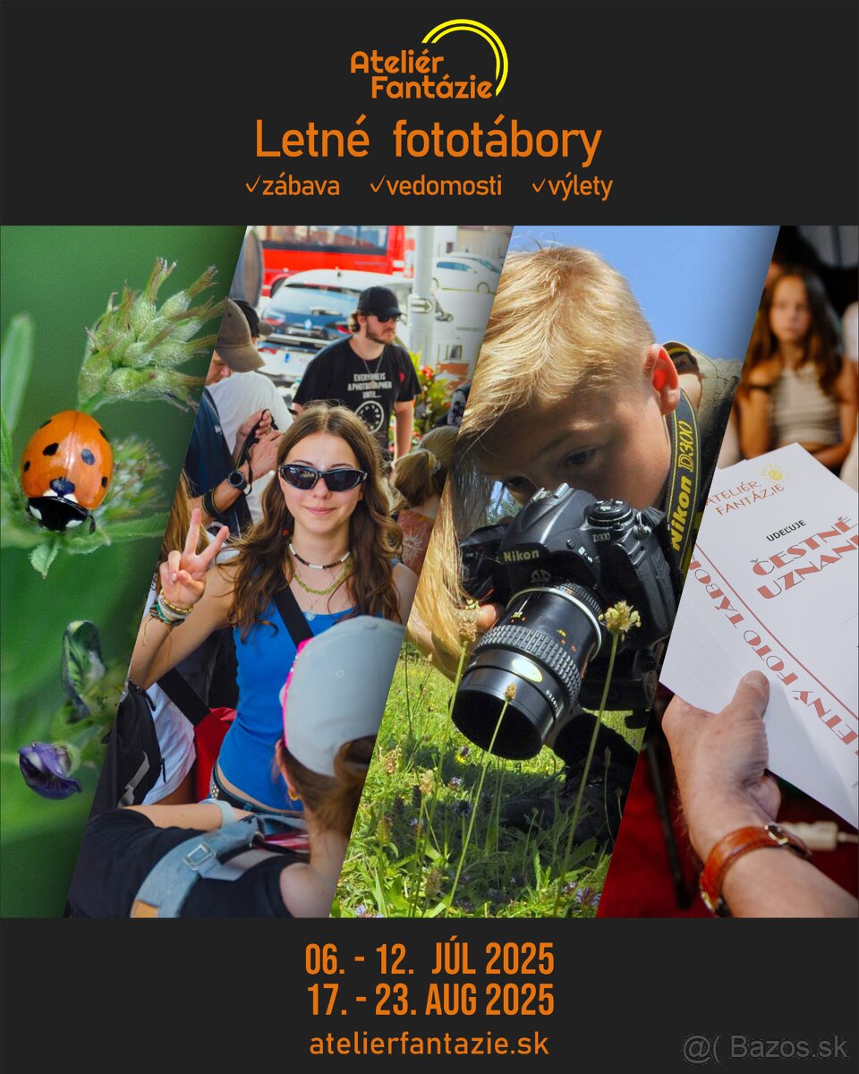 Letný pobytový foto tábor pre začiatočníkov aj pokročilých