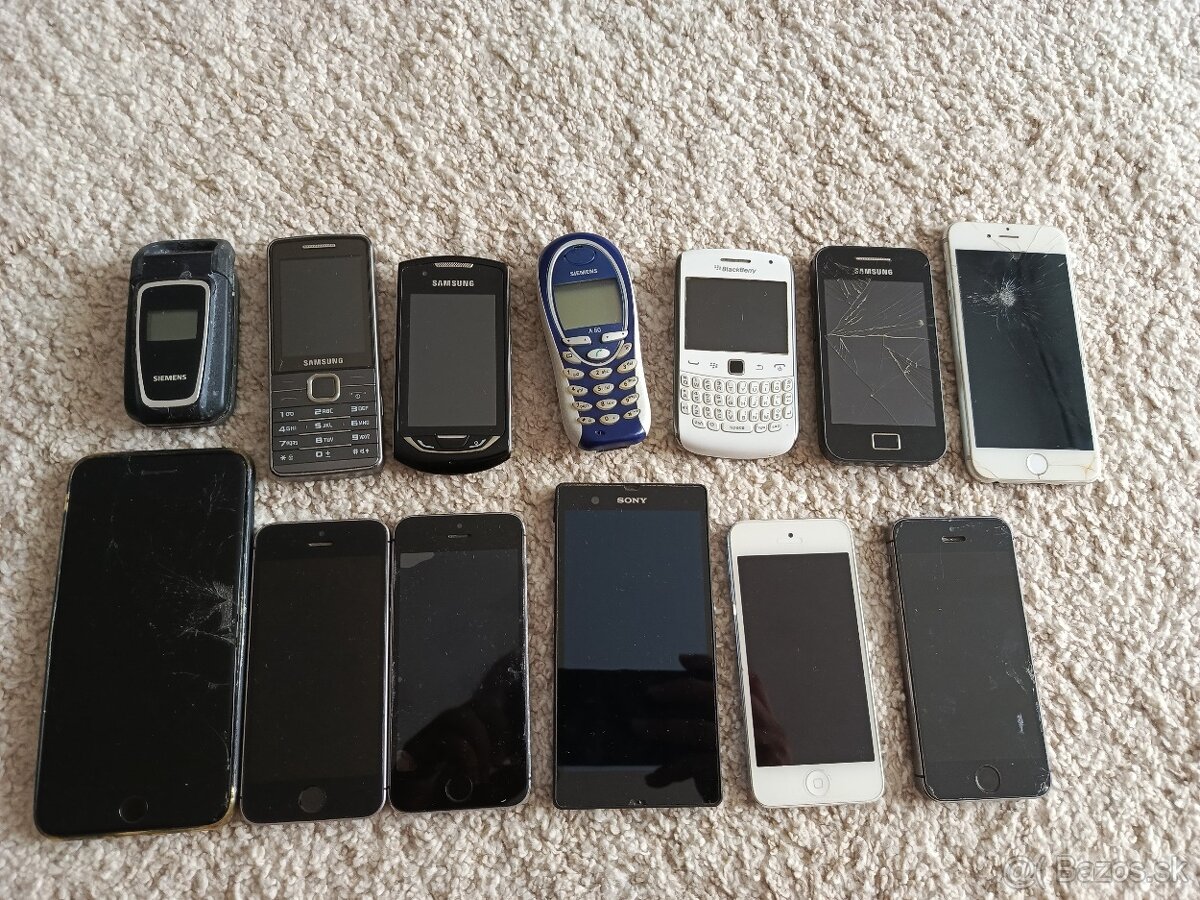 rozne mobilne telefony