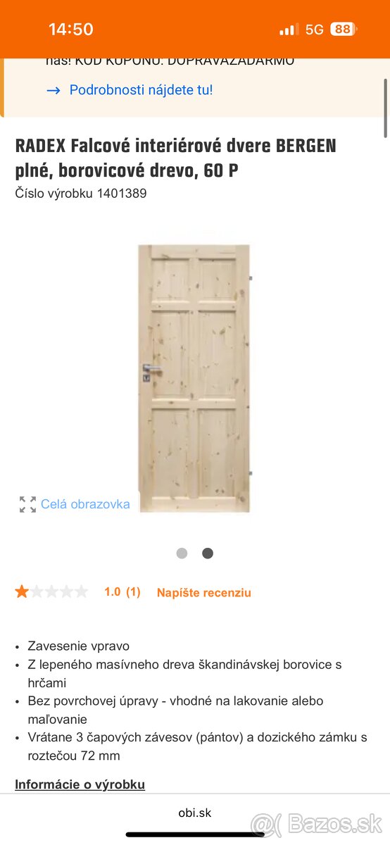 Interiérové dvere
