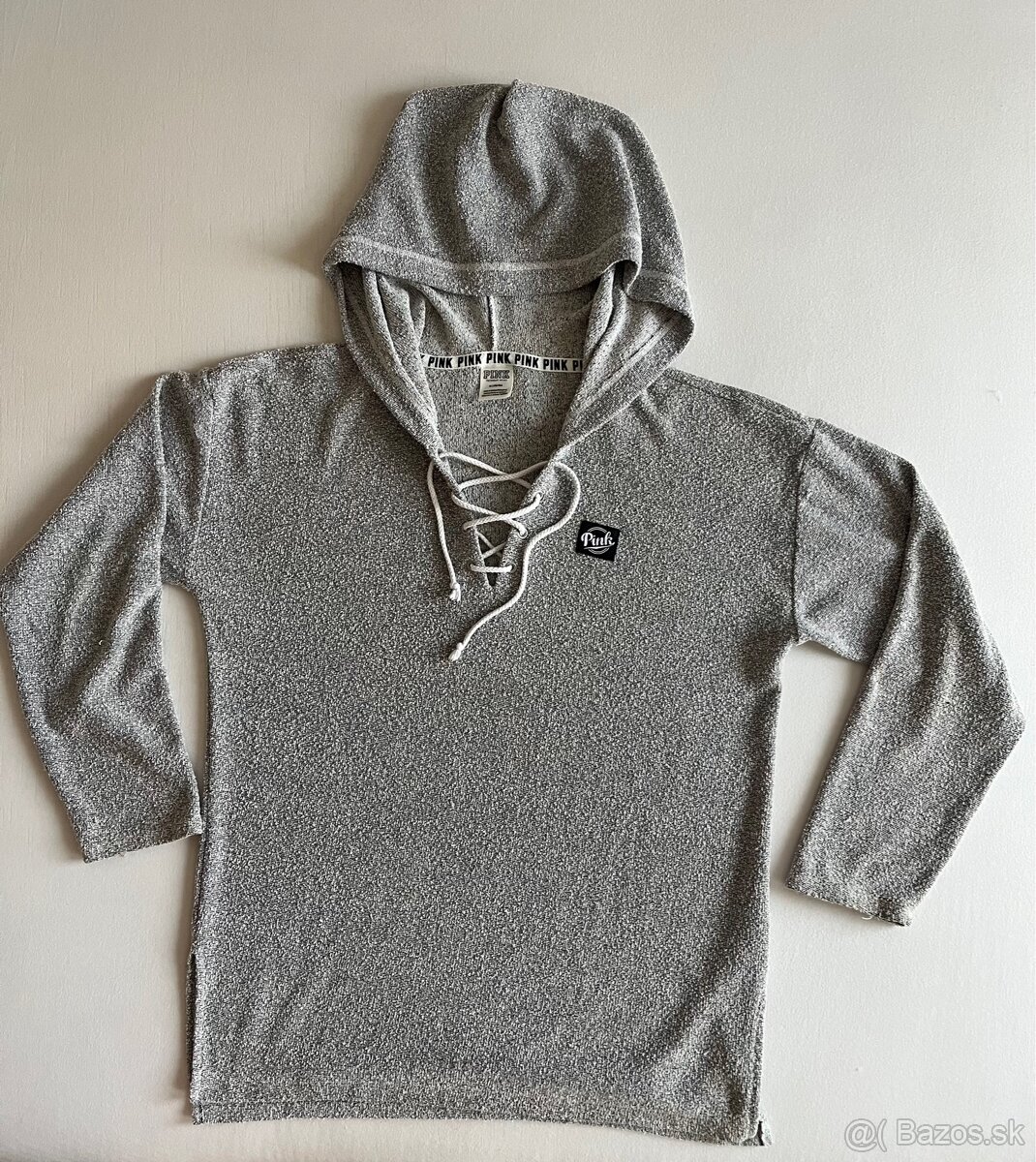 Šedá nová PINK M mikina