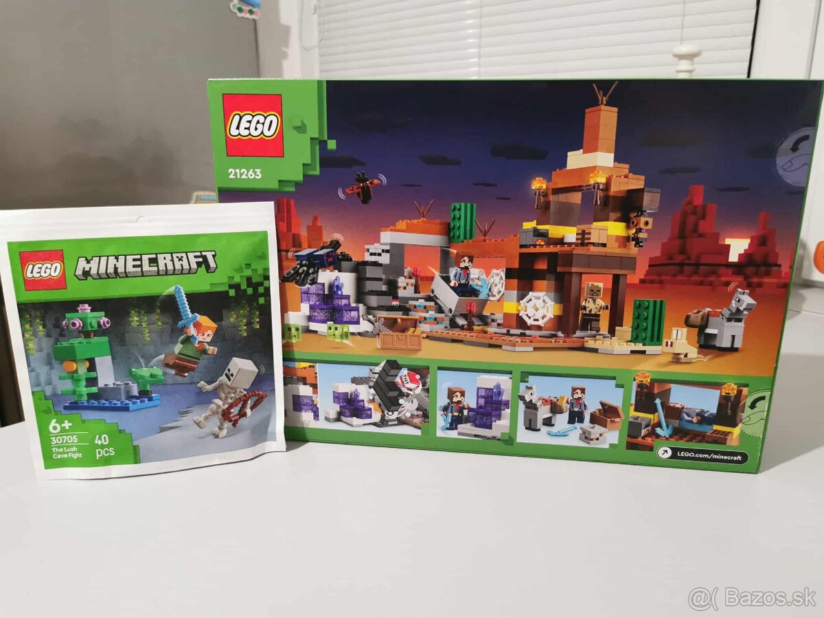 LEGO® Minecraft 21263 Banská šachta v pustatine + Bitka v bu