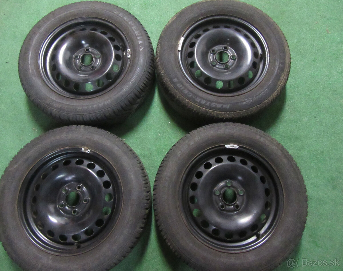 R15 zimná sada VW POLO FABIA 5x100 185/65R15 SEMPERIT