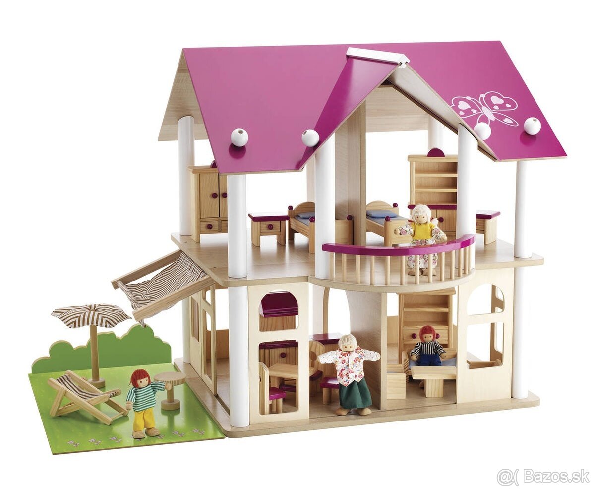 Eichhorn Drevený domček s doplnkami + DARČEK