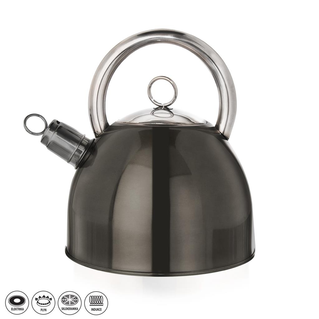 NOVÝ čajník ORION s píšťalkou 2,5L (osobný odber)