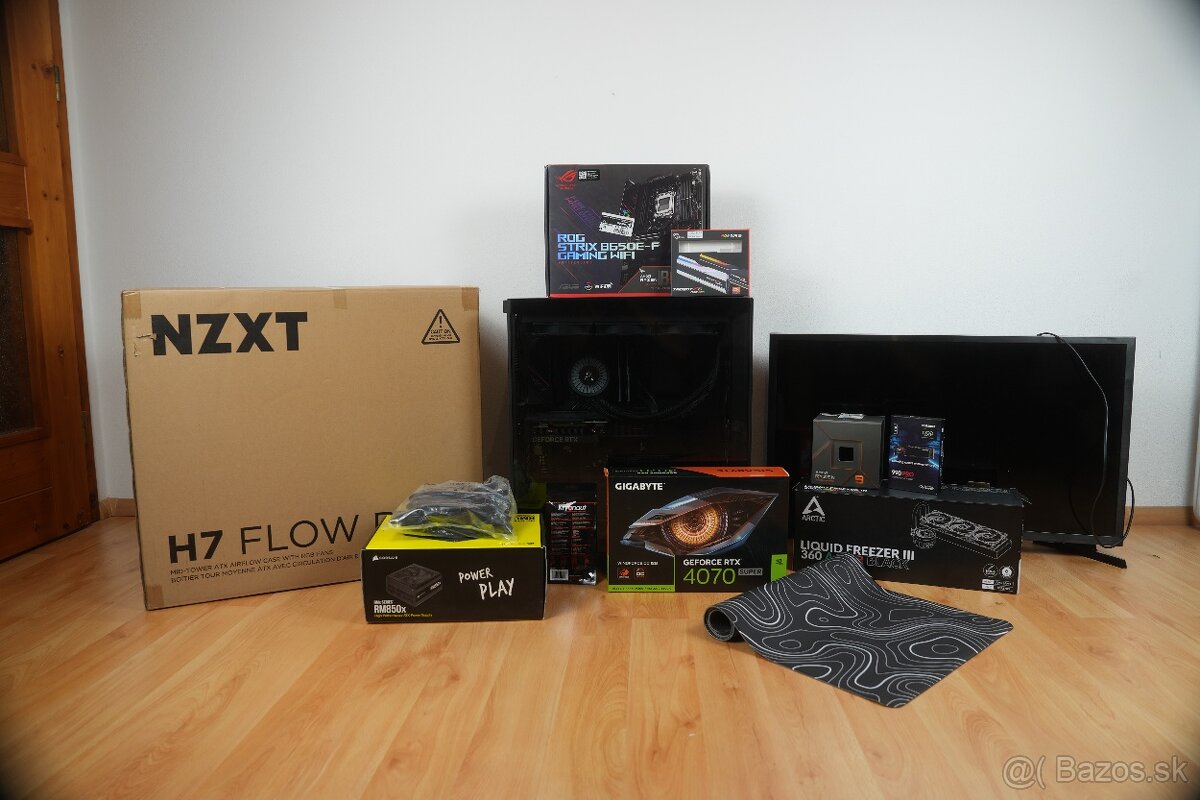 PC zostava RTX 4070 super AMD ryzen 9 7900x