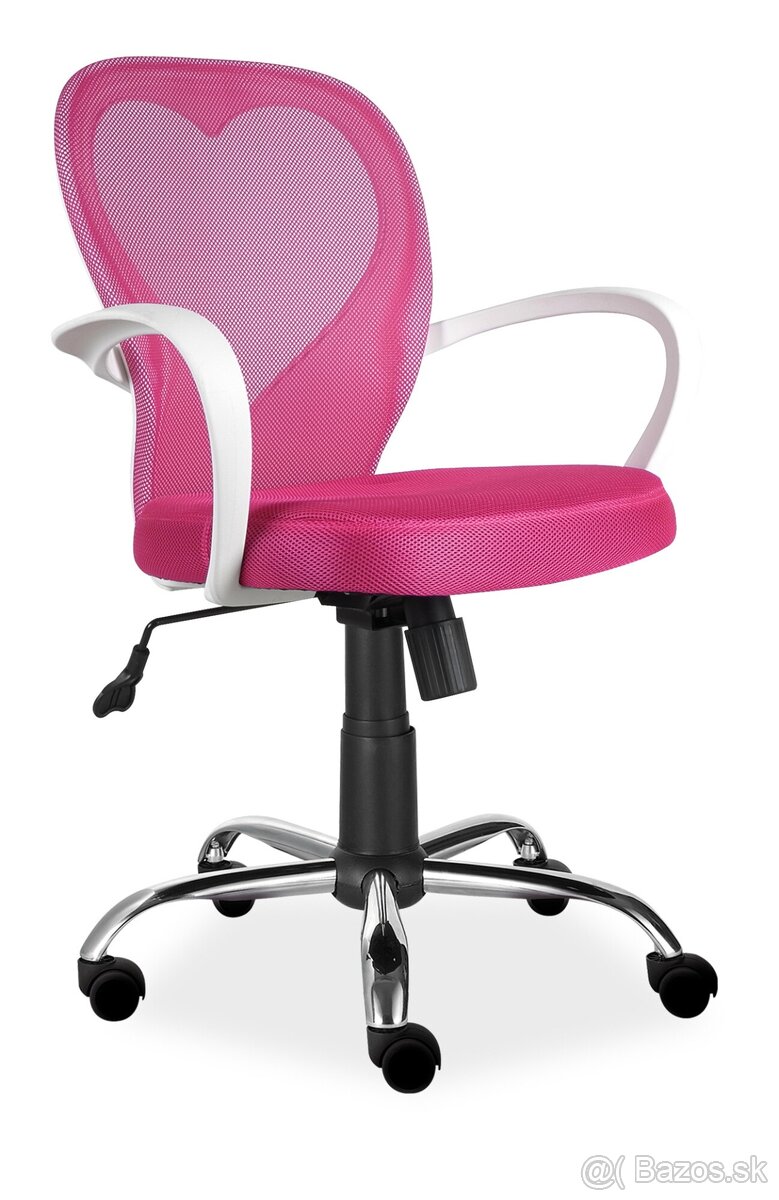Detská stolička sivá / ružová