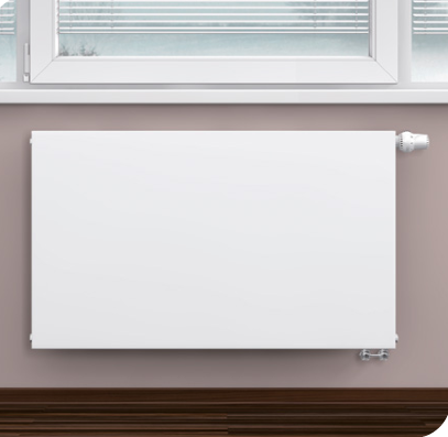 Radiator 22-600/800 s ventilom Hladký biely