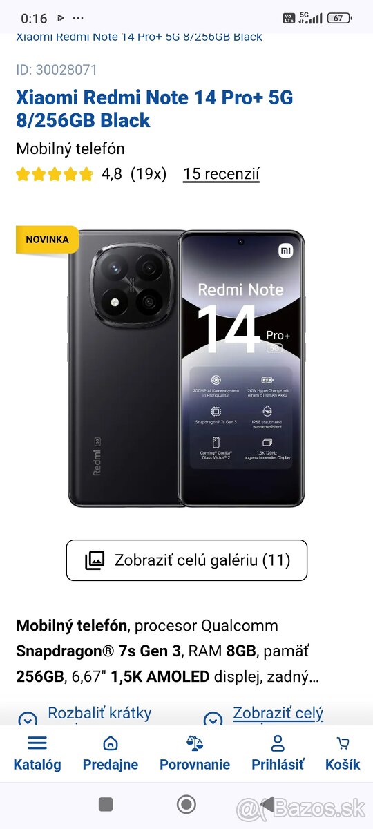 Predám redmi note 14pro 5G