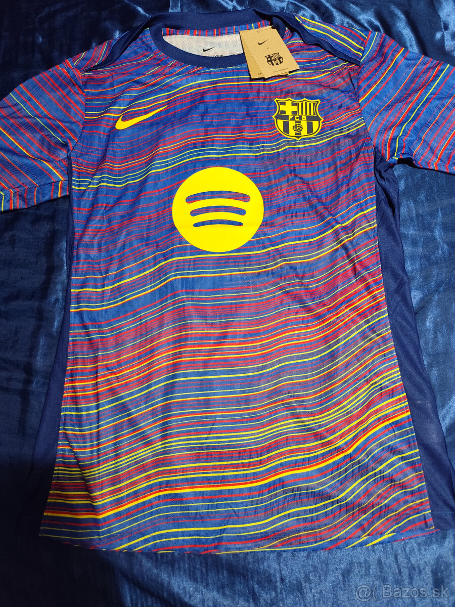 Dres Fc Barcelona Hráčsky Unikátny Farebný Nový s visačkami