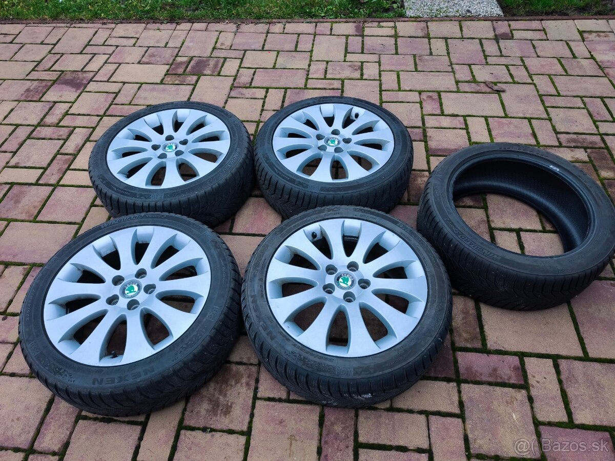 Zimná sada kolies Skoda 225/45 R17 5x112 7Jx17 H2 ET49
