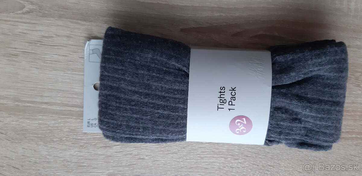Zateplené pančuchy H&M, L - nové