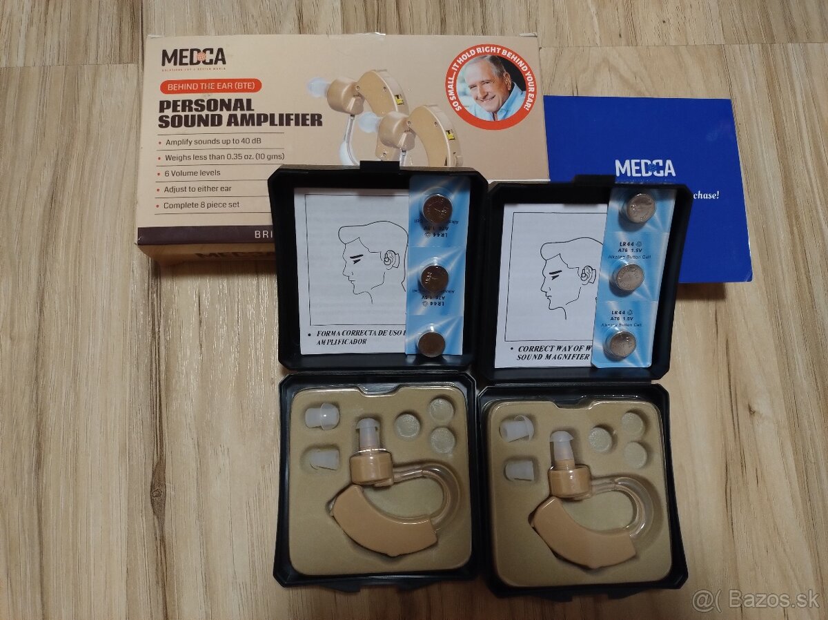 Zosilovač sluchu do uší