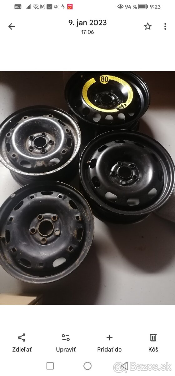 Plechače Škoda, W, Seat 14,15,16