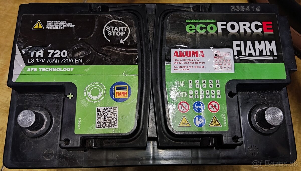 Autobatéria FIAMM ECOFORCE TR720